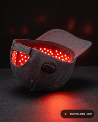 Revival Hat red light therapy baseball cap, interior LED array glowing