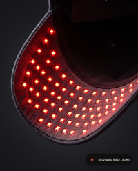Revival Hat, macro detail of the LED array under the brim