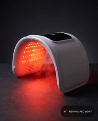 Revival Dome, 7-color LED facial mask, three-quarter side angle